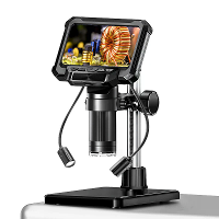HD Digitale Microscoop 5X 1000X 12MP 4,3 Inch IPS Scherm 1080P Video 8 LED Lichten Type C Geschikt voor het repareren va