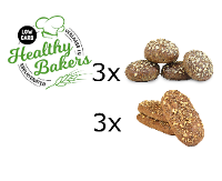 Healthy Bakers Low Carb Pakket 1   12 bolletjes en 9 pistolets  