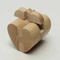 Heart Style Yx827 Wooden Brain Teaser Puzzle Game Toy