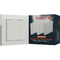 Heat it Z push Wall Controller RAL9003 schakelaar