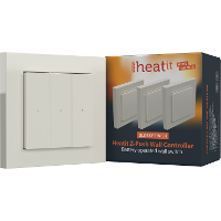 Heat it Z push Wall Controller RAL9010 schakelaar