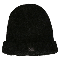 Thermo muts/beanie   zwart/donkergrijs   voor volwassenen   one size