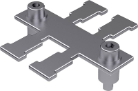Hebotec 1041 010C Kabelafvoerrail RVS 1 stuk(s)