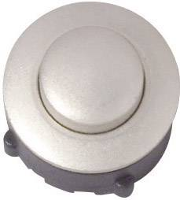 Heidemann 70094 Belknop 1 voudig Vernikkeld 24 V/1 A
