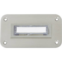 Heidemann 70142 Belplaat Met naambord 1 voudig RVS 24 V/1 A