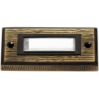 Heidemann 70301 Belplaat Met naambord 1 voudig Brons 24 V/1 A
