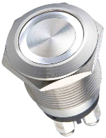 Heidemann 70528 Belknop Met naambord 1 voudig RVS 24 V/0,5 A