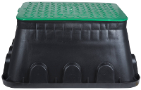 Heitronic 21042 Vloerinbouwdoos Zwart, Groen