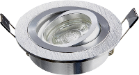 Heitronic 500591 DL7801 Inbouwlamp LED LED vast ingebouwd 8 W Aluminium