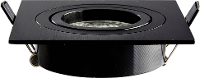 Heitronic 500596 DL7801 LED inbouwlamp LED GU10, GU5.3 8 W Zwart