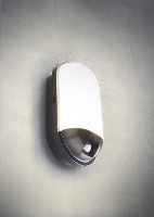 Heitronic TOLEDO 500648 LED buitenlamp met bewegingsmelder (wand) LED vast ingebouwd 20 W LED Zwart