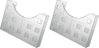 Helit the grid H6102602 Folderhouder Glas (helder) DIN A5 liggend Aantal vakken 1 2 stuks/pack 1 pack (b x h x d) 240 x 170 x 40 mm