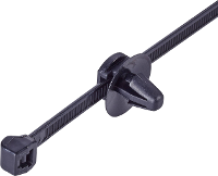 HellermannTyton 150 93130 T50SOSSFT6,5 16 2 OD Kabelbinder 150 mm 4.60 Mm Zwart Met spreidanker en plaat 1 stuk(s)