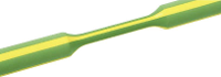 HellermannTyton 319 00607 Krimpkous zonder lijm Groen geel 6 mm Krimpverhouding: 3:1 1 m
