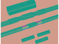 HellermannTyton 380 04017 LVK C 4x25 95 PO X BK Verbindingsmof met schroefverbinder Kabel Ã: 20   75 mm Inhoud: 1 set(s)