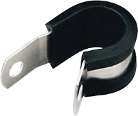 HellermannTyton ALU15C ALUCR NABK C1 Bevestigingsklem 211 15150 Bundel Ø (bereik) 20.60 Mm (max) Met chloropreen beschermprofiel Zilver, Zwart 1 stuk(s)