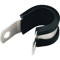 HellermannTyton ALU11C ALUCR NABK C1 Bevestigingsklem 211 15110 Bundel Ø (bereik) 14.30 Mm (max) Met chloropreen beschermprofiel Zilver, Zwart 1 stuk(s)