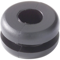 HellermannTyton HV1401 PVC BK M1 Kabeldoorvoering Klem Ø (max.) 5 Mm Plaatdikte (max.) 0.8 Mm PVC Zwart 1 stuk(s)