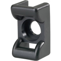 HellermannTyton KR6G5 W BK C1 Bevestigingssokkel Schroefbaar 151 24660 Weerbestendig, UV stabiel Zwart 1 stuk(s)