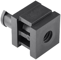 HellermannTyton VP S_8 9_Ins sgl PL BK (20) Enkele doorvoertule Halogeenvrij Kunststof Zwart 20 stuk(s)