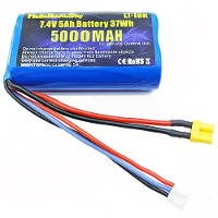 HelloRadioSky 7.4V 5000mAh 2S Li ion Batterij XT30 Plug voor V14 Radiozender