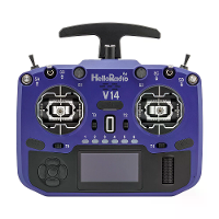 HelloradioSky V14 MAX R9 2.4GHz Ingebouwde 1000mW ELRS/4IN1 CNC Metaal RDC90 Gimbal Open Source EdgeTX Radiozender OLED