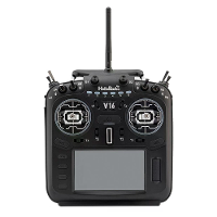 HelloRadioSky V16R MAX R9 Ingebouwde 1W ELRS 4 in 1 CNC RDC90 Metaal Gimbal Radiozender Mode 2 met 4,3