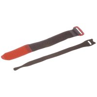HELU 360x25 Klittenband kabelbinder Om te bundelen (l x b) 360 mm x 25 mm Rood, Zwart 10 stuk(s)