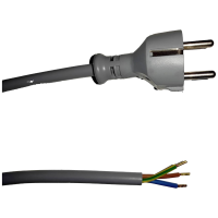 HELU 84472 1 Stroom Netkabel Grijs 5 m