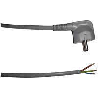 HELU 84476 1 Stroom Netkabel Grijs 5 m