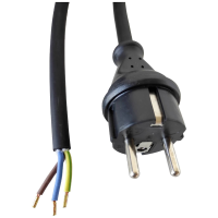 HELU 86741 1 Stroom Netkabel Zwart 3 m