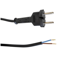 HELU 86961 1 Stroom Netkabel Zwart 5 m