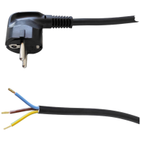 HELU 87142 1 Stroom Netkabel Zwart 5 m