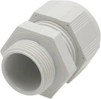 HELU 903537 Wartel Met verminderde afdichtinzetstuk, Met trilbeveiliging M40 Polyamide Grijs wit (RAL 7035) 1 stuk(s)