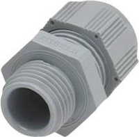 HELU 903549 10 Wartel Met verminderde afdichtinzetstuk, Met trilbeveiliging M63 Polyamide Zilver grijs (RAL 7001) 1 stuk(s)