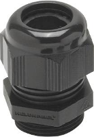Helukabel 903552 Wartel Met verminderde afdichtinzetstuk, Met trilbeveiliging M12 Polyamide Zwart (RAL 9005) 1 stuk(s)