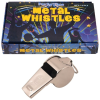 12X Metalen scheidsrechter fluitjes