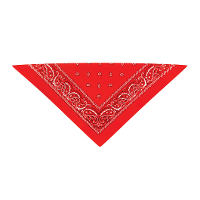 Bandana   rood   boeren zakdoek   dames/heren   driehoek   cowboy verkleedkleding