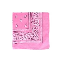 Bandana   roze   boeren zakdoek   dames/heren   vierkant   cowboy verkleedkleding