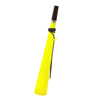 Feest / Party blaas toeters   set 1x stuks   neon geel   37 cm   feestartikelen verjaardag