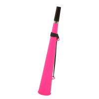 Feest / Party blaas toeters   set 1x stuks   neon roze   37 cm   feestartikelen verjaardag