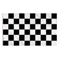 Finish vlag   zwart/wit geblokt   Racing thema   90 x 150 cm   Sport   Auto racen