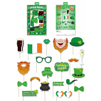 Foto props set   Ierland/st Patricks day thema   groen mix   18x stuks   selfies maken