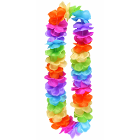 Hawaii krans slinger   regenboog kleuren mix   Carnaval   Themafeest   Pride