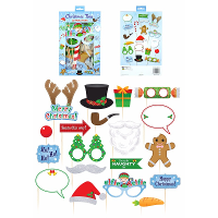 Kerst foto prop set   19 delig   Christmas party   photo booth
