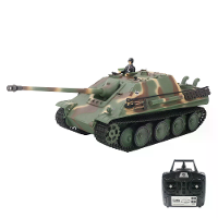 Heng Long 3869 1/16 2,4G Duitse Jagdpanther RC Tank Simulatie Slag Rookgeluid Schietballen Voertuigen Model RTR Speelgoe