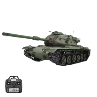 CoolBank Model US M60A3 1/16 2.4G RC Tank Battle w/ Lighting Smoking Sound Shoot Balls Off Road Vehicles Speelgoed