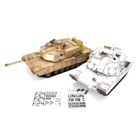 Heng Long 3918 1 7.0 US M1A2 1/16 2.4G RC Tank Battle Infrarood Launch RTR Voertuigen Roken Geluid Speelgoed Modellen