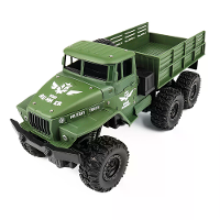 HENGRUI 553 07/08 RTR 1/16 2.4G 4WD RC Auto Militaire Leger Off Road Truck Zware Vracht LED Licht Legering Lichaam Afsta