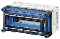 Hensel 2000600 Mi 1111 Kleine verdeelkast Opbouw (op muur) Aantal groepen: 12 Aantal rijen: 1 Inhoud: 1 stuk(s)